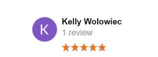 5 star review from Kelly Wolowiec