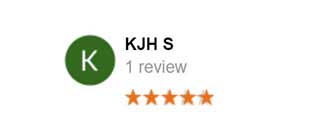 5 star review from KJH S