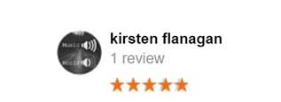 5 star review from Kirsten Flanagan