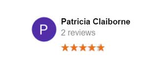  5 star review from Patricia Claiborne
