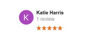 5 star review from Katie Harris