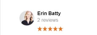5 star review from Erin Batty