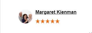 5 star review from Margaret Kienman