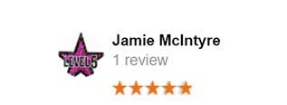5 star review from Jamie McIntyre